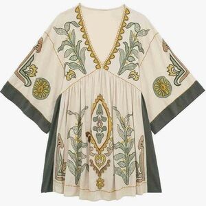 Embroidered Dress oversized size xs